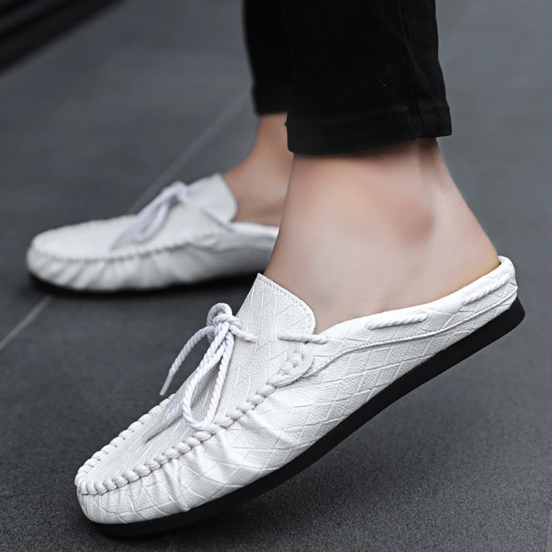 Men Half Drag Shoes Breathable Walking 