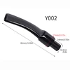 1pcs Black Acrylic Mouthpieces Pipe Stems Tobacco Pipe Stem for Smoking Tool Accessories Bent Taper 9mm Filter DIY Holder 5