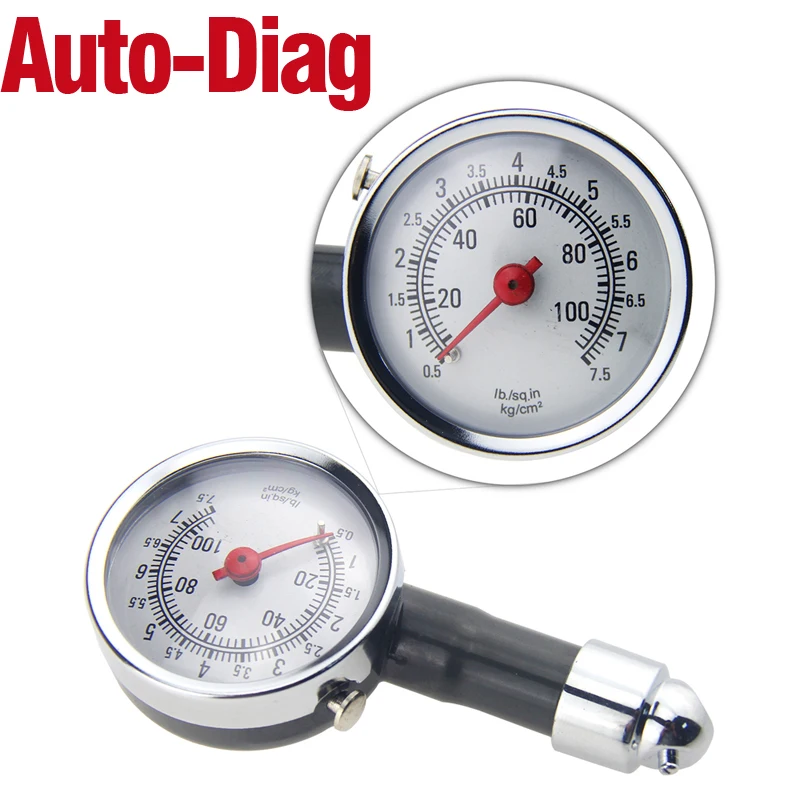 Металлический Автомобильный манометр давления в шинах Авто измеритель давления воздуха тест er автомобильные инструменты для диагностики ремонт тест