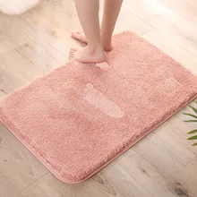 Противоскользящий коврик для ванной комнаты машинный моющийся Мягкий водопоглощающий коврик для ванной комнаты микроволокно коврик для кухни дверной коврик 40x60 см ВЧ