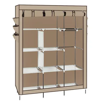 

Concise Elegant High-leg Non-woven Fabric Assembled Cloth Wardrobe Strong Bearing Capacity Beige/Gray/Dark Blue