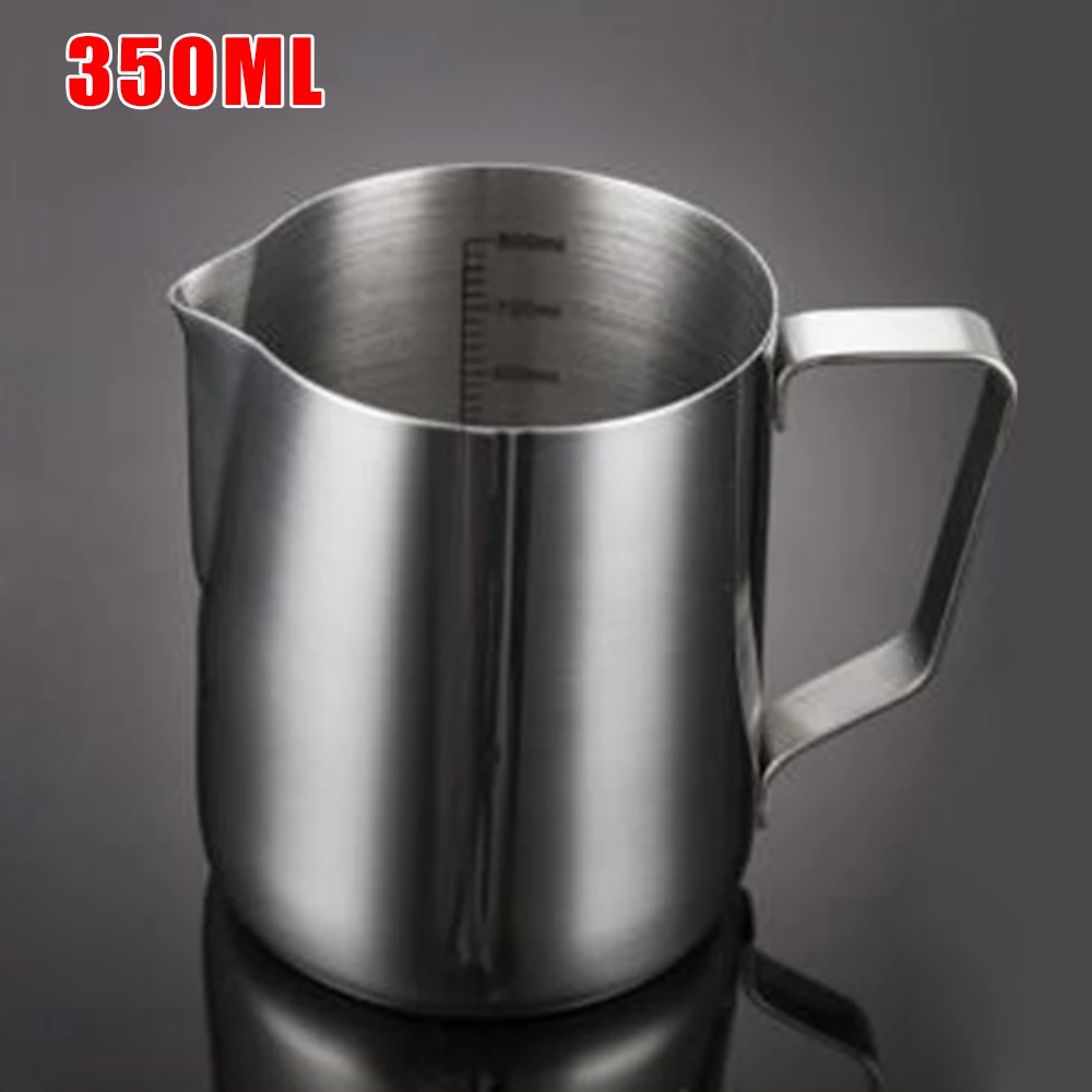 350/600MlL из нержавеющей стали молочный кувшин Пенящийся кофейный портативная
