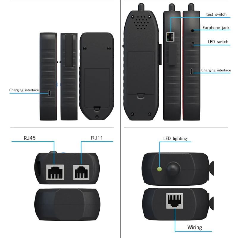 Горячая RJ11 RJ45 Cat5 Cat6 тестер для телефонного кабеля Тонер-детектор Ethernet LAN Сетевой кабель тестер детектор линия Finder
