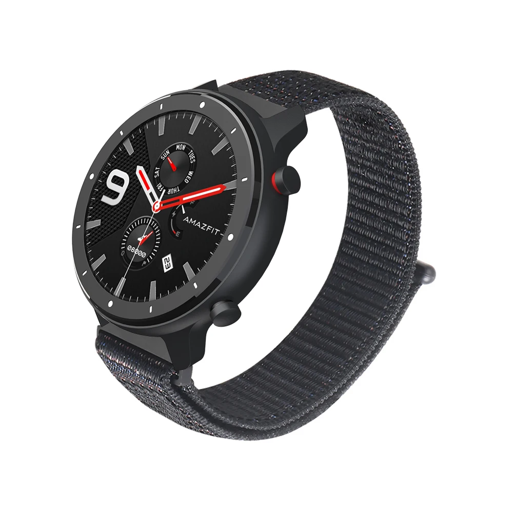 SIKAI 22 мм нейлоновый ремешок для Huami Amazfit GtR 47 мм ремешок для спортивных часов аксессуары браслет