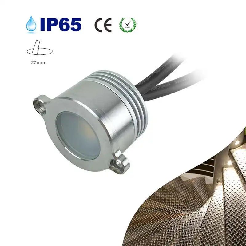 Dc12v 1w Verzonken Led Licht Ip65 Waterdichte Stoep Reling Trap Leuning Spot Lampen Vangrail Verlichting Gat Uitgesneden 27mm Ce Rohs Led Spot Verlichting Aliexpress
