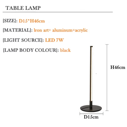 table lamp 7w Современный светодиодный настенный светильник длинный подвесной светильник s простой скандинавский гостиной диван задний настенный светильник прикроватный Торшер для спальни - Цвет абажура: table lamp 7w