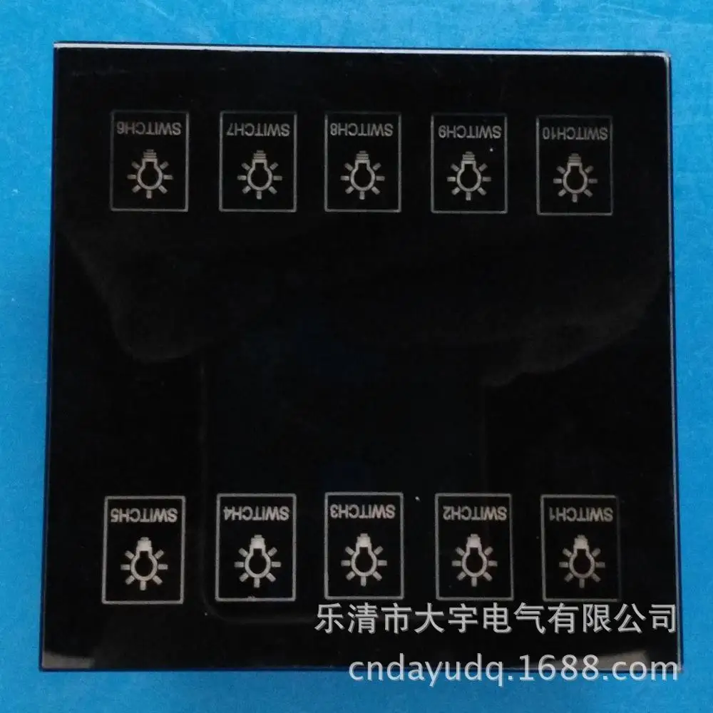 Intelligent touch panel lighting control switch wall switch