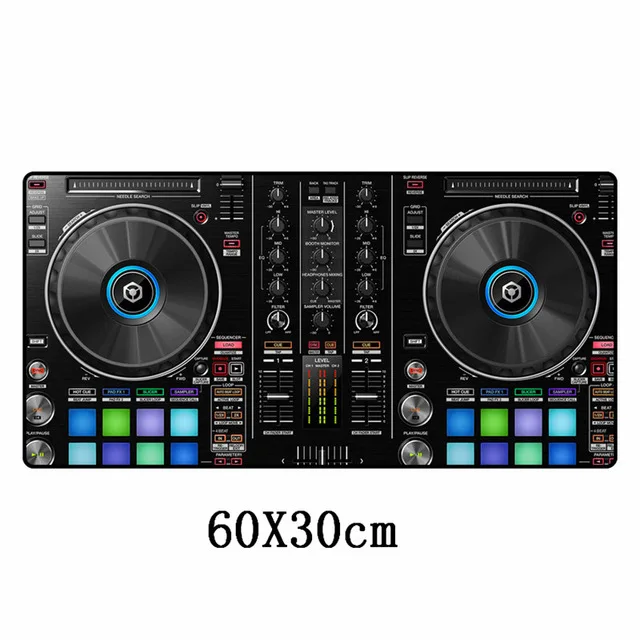Белый Модный XXL DJ крутой игровой коврик для мыши Большой 60x30 см Otaku прочный большой коврик для мыши геймер с запирающимся краем моющийся компьютерный коврик - Цвет: Белый