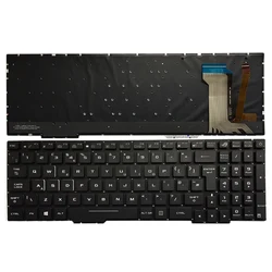 Teclado de ordenador portátil para ASUS GL753 GL753V GL753VE GL753VD, teclado con retroiluminación, Reino Unido