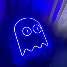 LED Neon Sign - Pacman Ghost