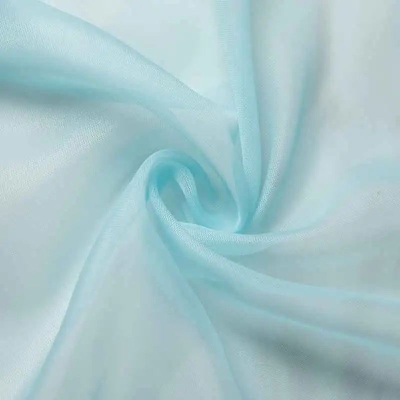 light blue Однотонный тюль, занавески, европейский стиль, занавеска для окна, занавеска для гостиной, спальни, прозрачная вуаль, декор домашнего окна - Цвет: light blue