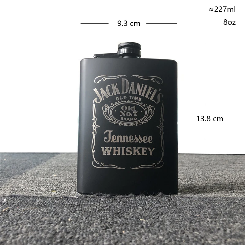 8oz A Горячая Распродажа, портативная фляжка из нержавеющей стали, для путешествий, алкоголь виски, ликер, бутылка флакон, Мужская маленькая мини-бутылка - Цвет: 8oz A