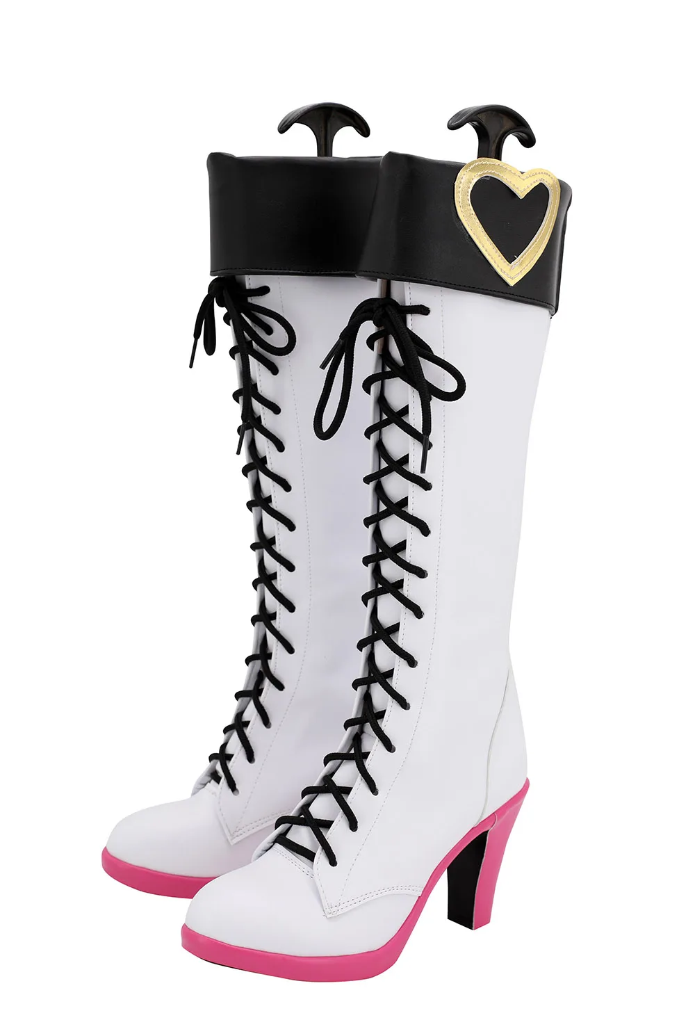 Game Arknights Sora Cosplay Boots White Shoes Sora High Heel Boots Custom Made (5)