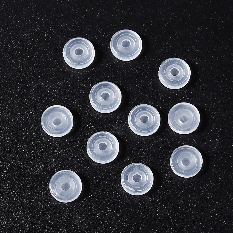 10 teile/los Transparent Weichen Silikon Anti-Schmerzen Pad Ohr Clip Anti-Schmerzen Pad Für Ohrringe Zubehör DIY Schmuck erkenntnisse Großhandel – Detail 6