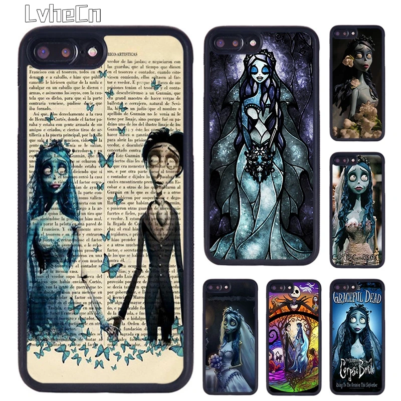 Чехол для телефона LvheCn Tim Burtons труп невесты iPhone 5 6 S 7 8 Plus 11 12 Pro X XR XS Max Samsung galaxy S6 S7 S8 S9