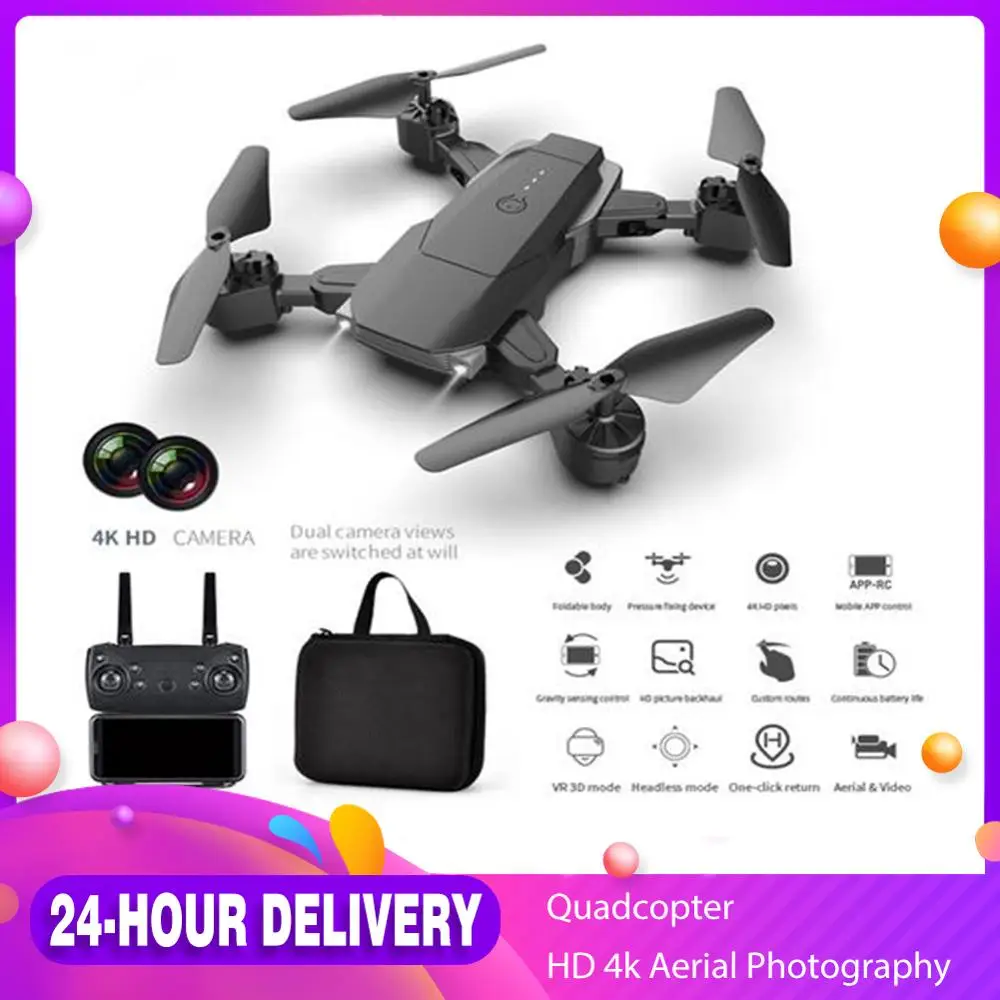 K2 profissional RC Drone Foldable Quadcopter Drone with Dual HD 4K/1080P Camera Altitude Hold Aerial Photography Drone