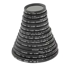 ND фильтр ультратонкий ND2-ND400 фейдер переменная нейтральная плотность Регулируемый фильтр для объектива ультратонкий ND фильтр Оптическое стекло