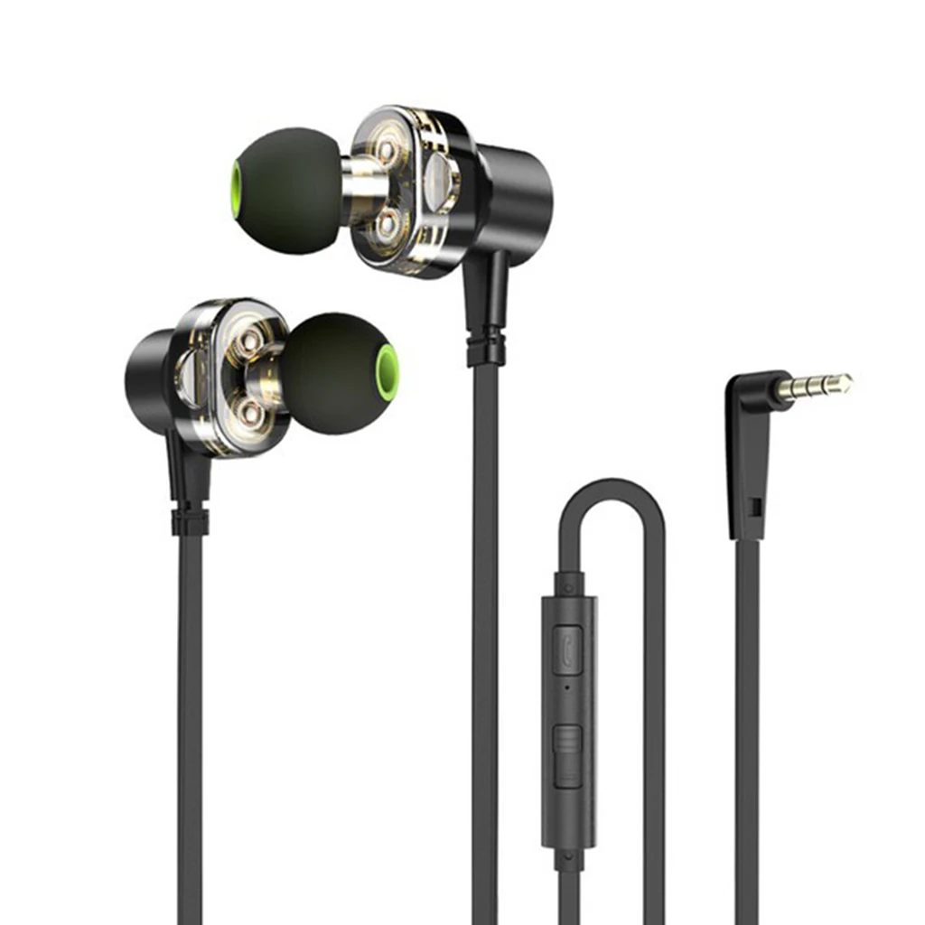 AWEI Z1 Double Moving  Subwoofer Universal Wire Control Earphone