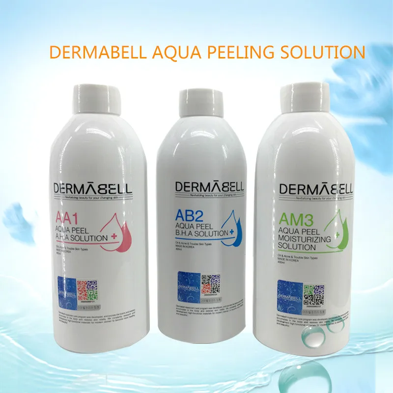 Factory Price Aqua Peeling Solution Dermabell 3*400Ml Bottle Facial Serum Hydra For Normal Skin Oxygen Peel | Красота и здоровье