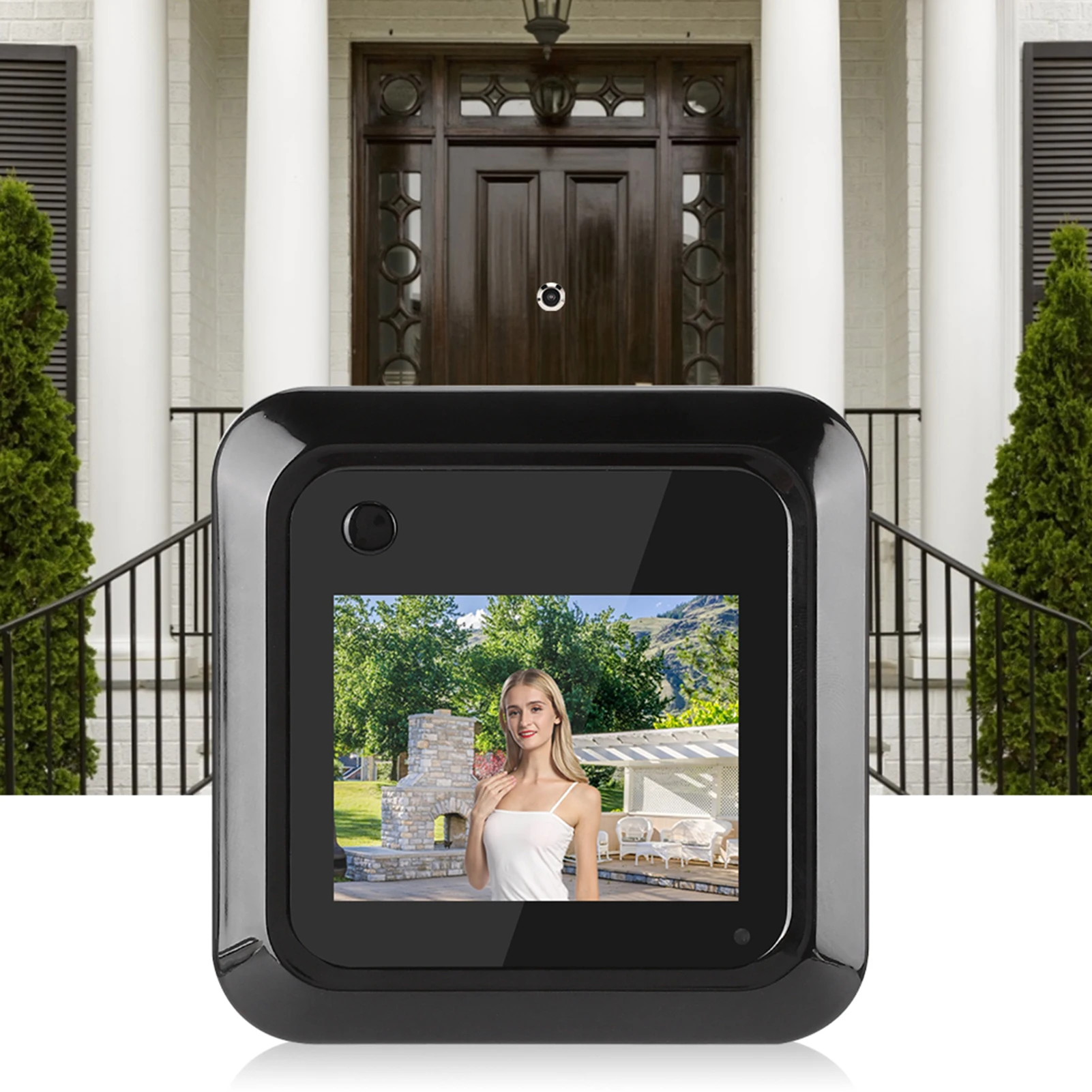 audio only intercom 2.4in Smart Door Viewer TFT Video peephole Digital Door Camera Doorbell LCD Screen Display 0.3MP 95° Wide Angle Camera Photo Rec door intercom