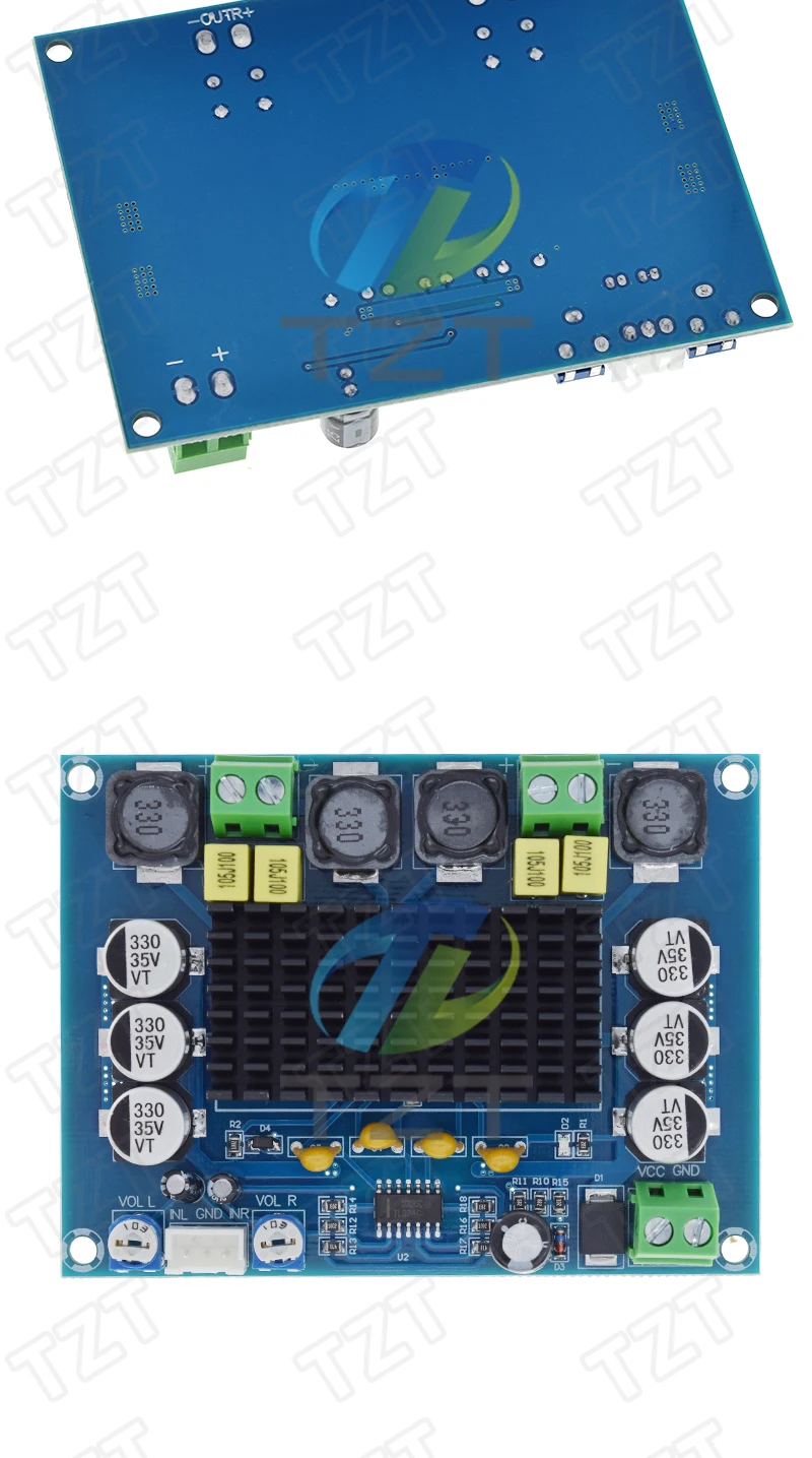TZT DC 12V 24V 120W*2 TPA3116 D2 Dual Channel digital Power audio verstärker bord gute – Detail 10