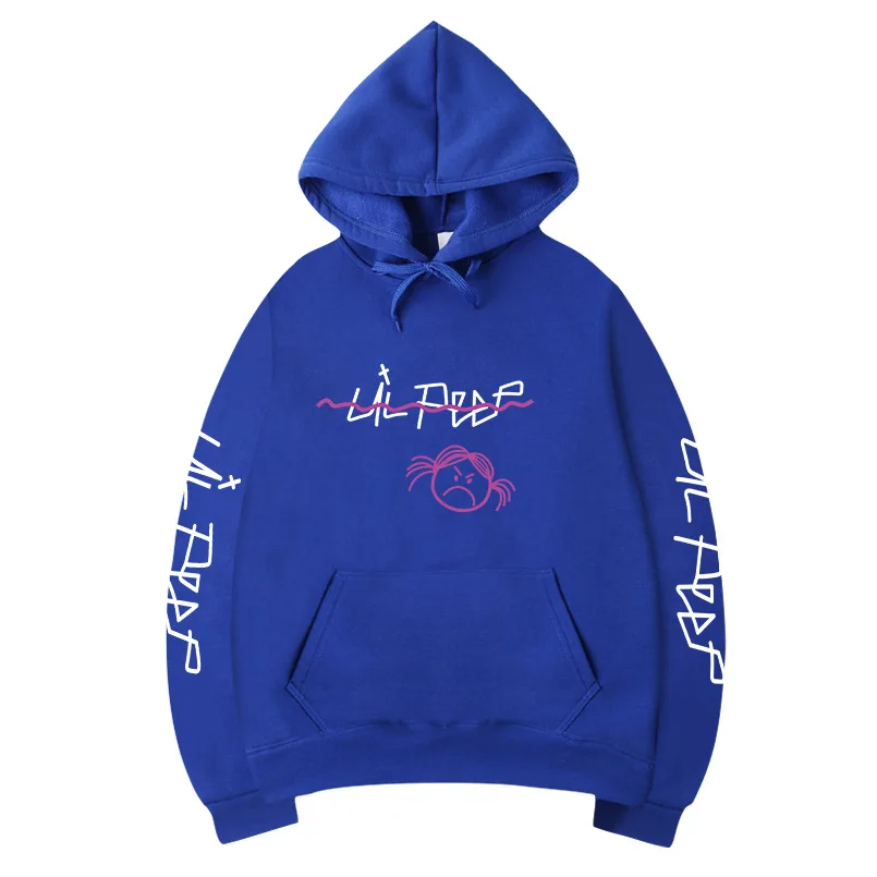 Lil Peep print Hoodies Sweatshirts Skateboard Men Women print Pullover Hip Hop Streetwear Casual black gray Hoody 2020 men tops
