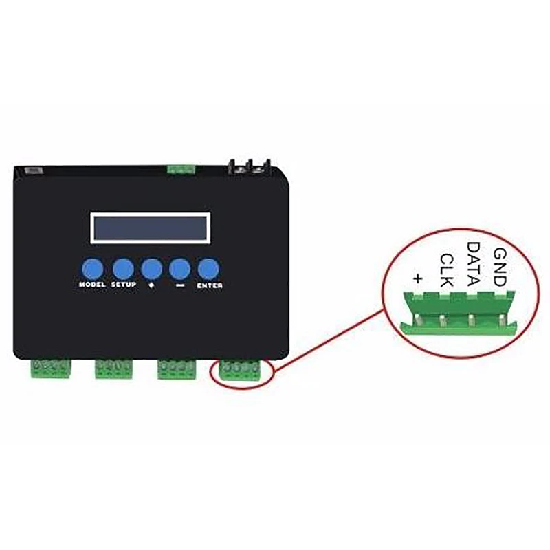 Bincolor Bc-204 Artnet к Spi/Dmx светодиодный пиксельный светильник контроллер вход 680 пикселей x 4Ch+ один порт(1X512 каналов) выход Dc5V-24V