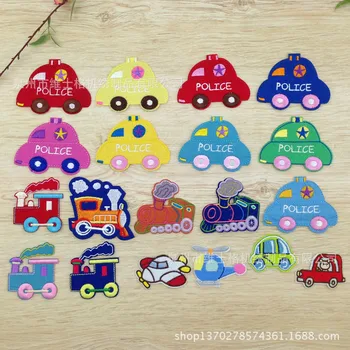 

100pcs/lot Small Embroidery Patches Letters Kids Clothing Decoration Accessories Car Truck Plane Diy Iron Heat Transfer Applique