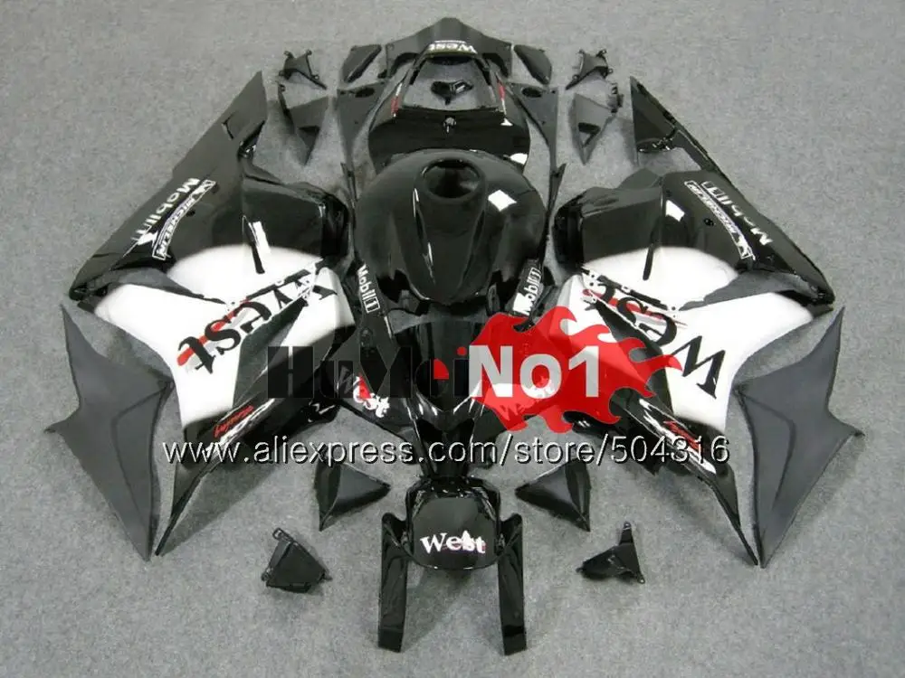 Литья под давлением для HONDA CBR600RR CBR 600 RR CC 600RR 600CC 44MC образования легкой пены. 3 CBR600 RR 2009 2010 2011 2012 F5 09, 10, 11, 12, красный черный обтекатель - Цвет: No. 8