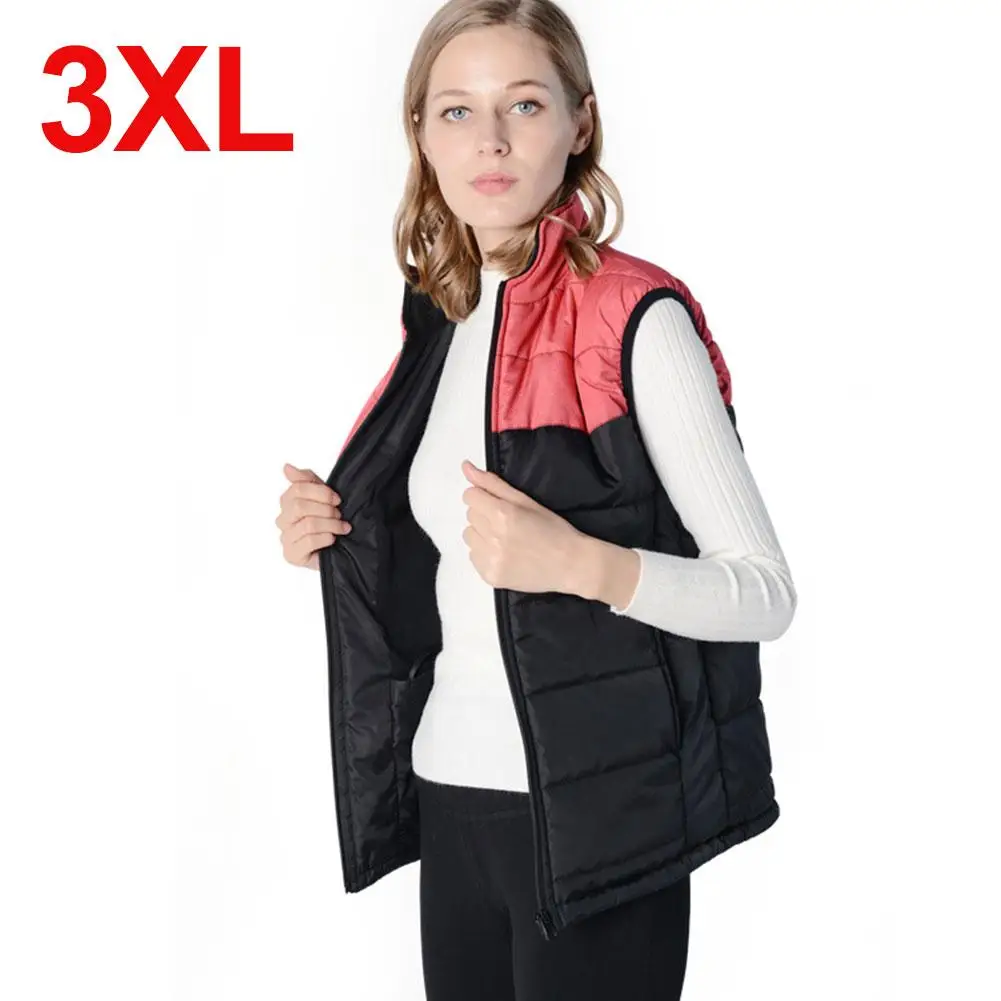 Для мужчин и женщин Открытый USB инфракрасный тепловой жилет куртка зимняя одежда жилет Электрический согревающий пояс для рыбалки пеших прогулок - Цвет: 3XL