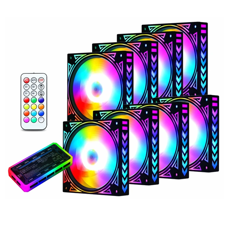 12CM 5V USB Transparent LED Colorful Light Cooling Fan PC Computer CPU Cooling Fan Pokerty Cooling Fan