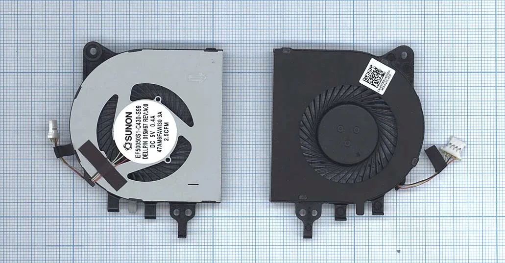Вентилятор (кулер) для Dell Inspiron 15 7547 7548 p/n: DFS150405010T FFR0 EF50050S1-C430-S99 (4-pin) ver.2 | Компьютеры