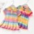 Unicon Children Dress Весна Лето Отложной Воротник Детская Одежда Мода малыш Baby Girls Clothing Summer Dress Girl