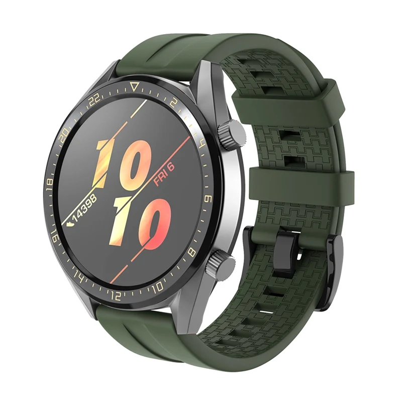 22 мм силиконовый ремешок для часов для samsung Galaxy huawei Watch GT для мужчин, спортивный резиновый ремешок для мужчин с Т-образным ремешком, синий