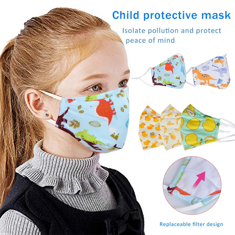 

PM2.5 Boy Girl Cotton Kid Smoke Mask Children's Mouth Mask Face Mask Pollution Mask Filter Mask with 10pcs Filters New