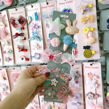 Super Meng/милые заколки из Южной Кореи; женская цветная повязка на голову с мультяшным бантом; Детские аксессуары для волос принцессы для маленьких девочек