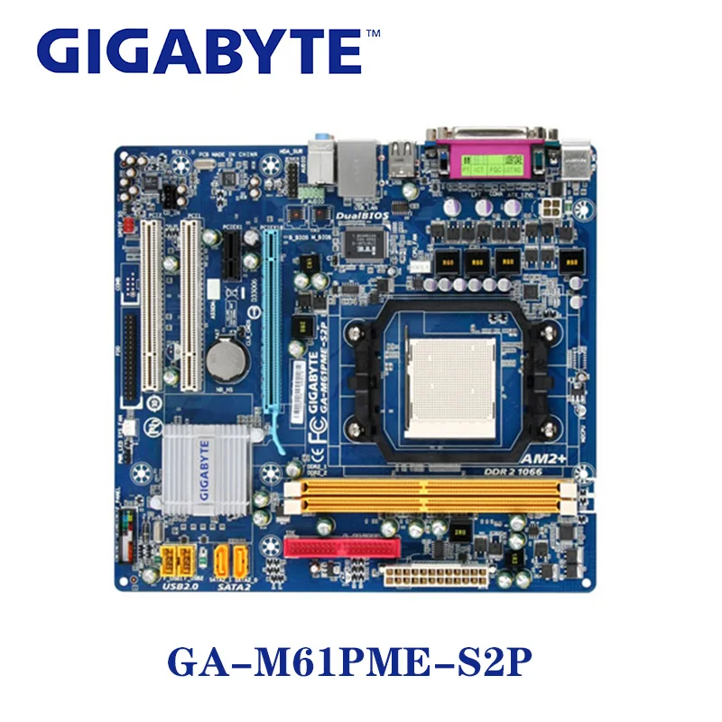 Socket AM2/AM2 + для NVIDIA MCP61 Gigabyte GA-M61PME-S2P материнская плата DDR2 8 Гб GA-M61PME S2P настольная