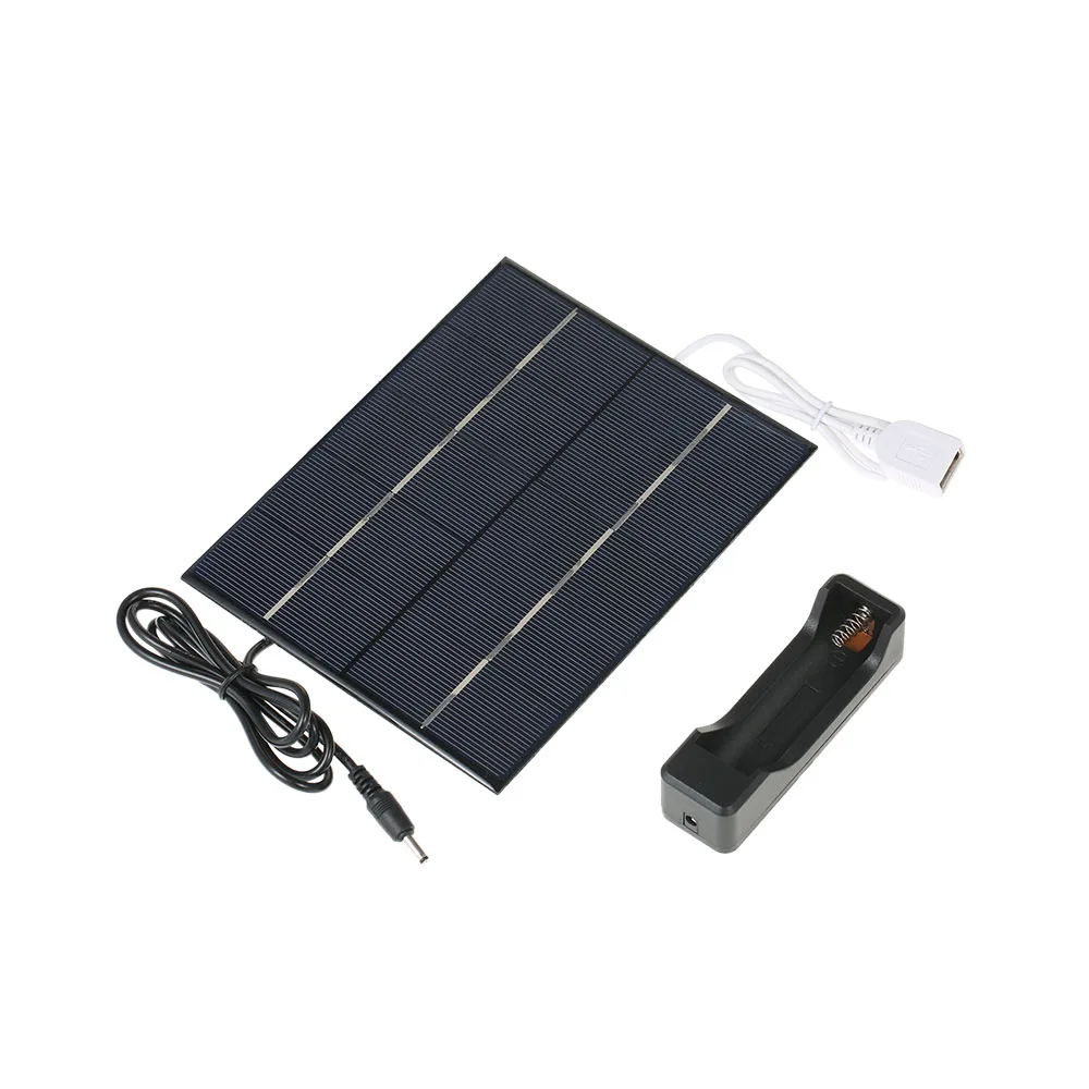 3,5 Вт 5 в USB порт 18650 Зарядка батареи поликристаллического кремния солнечная панель солнечная батарея для зарядного устройства