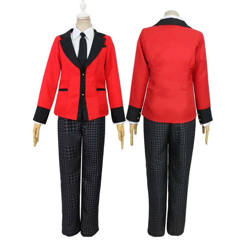 Kakegurui компульсивный игрок Runa Yomozuki Косплей Костюм Coat Jabami Yumeko косплей костюм и