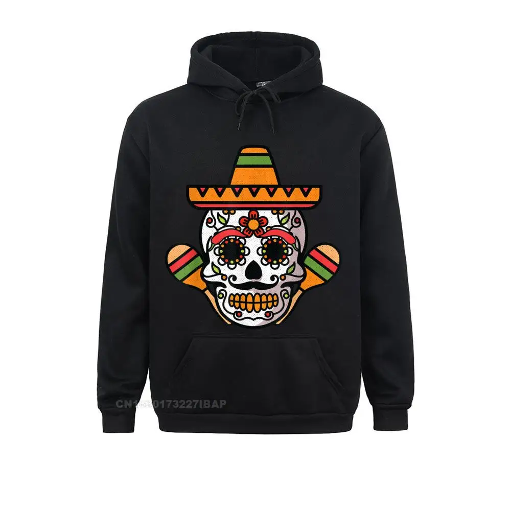 

Sugar Skull Cinco De Mayo Party Cool Sombrero Mexican Fiesta Harajuku Sweatshirts For Men Hoodies Family Sportswears Faddish