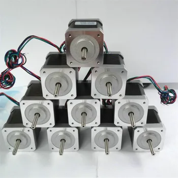 

Free Shipping 5pcs 4-lead Nema17 Stepper Motor 42 motor Nema 17 motor 42BYGH 40MM 1.7A (17HS4401) motor for CNC XYZ