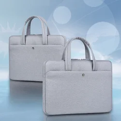 Bolsa para portátil portátil para homem e mulher saco interno apple negócios presente conferência bolsa personalização