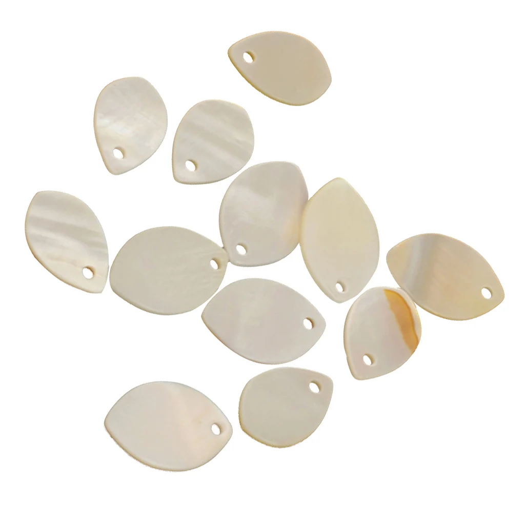 

12 Pieces Natural Mixed Oval MOTHER OF PEARL Charm Beads Jewelry Findings fit Gem Jade Crystal Pearl