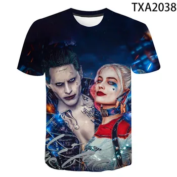 

Birds Of Prey Harley Quinn 3D Printed T-shirts Short Sleeve Boy Girl Kids Fashion Men Women Children Short Sleeve Cool Tops Tee