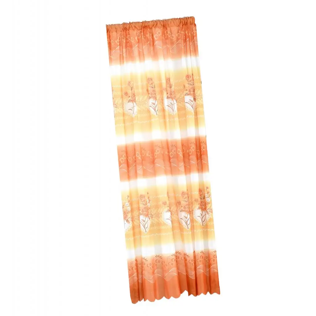 Southeast Asian Style Stripe Curtain Printed Finished Door Blackout Curtains