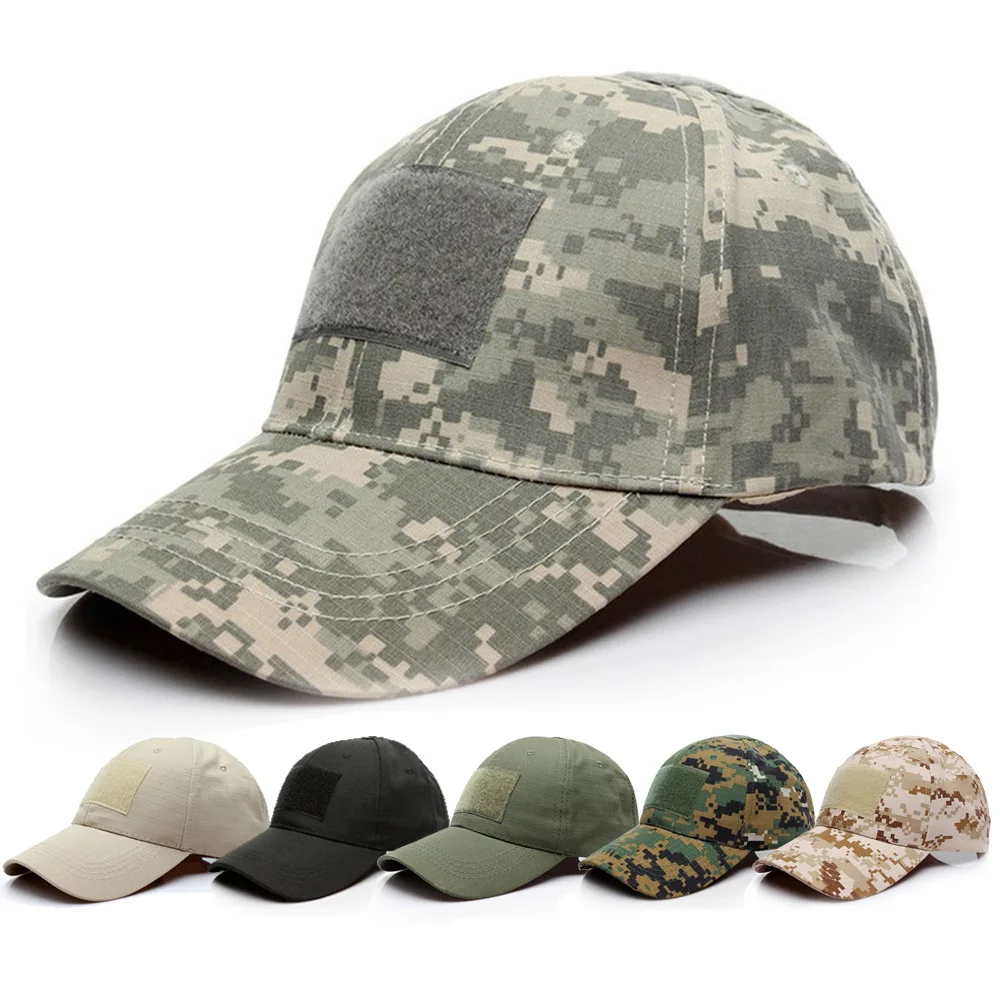 Boné de beisebol portátil esportes ao ar livre chapéu militar do exército camuflagem chapéu ciclismo correndo bonés protetor de cabeça para o exercício caminhadas