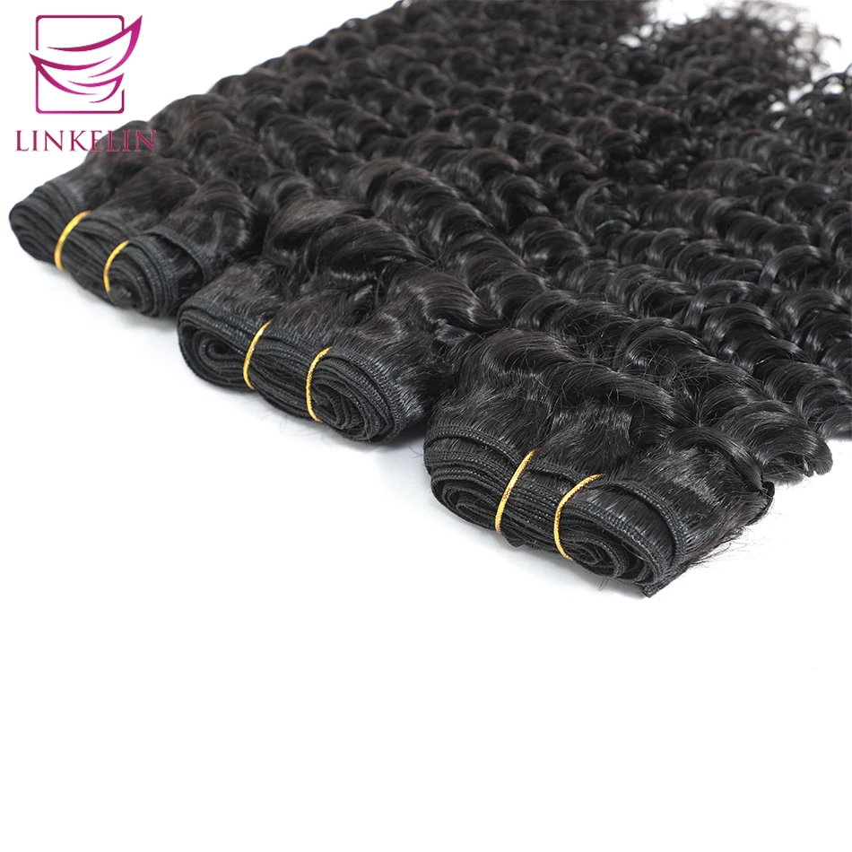 Onda profunda pacotes com fechamento linkelin cabelo