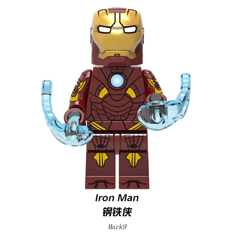 Железный человек строительные блоки Мстители эндгейм Tony stark MK21 MK36 MK1616 30 50 кирпичи подвижная фигурка-модель подарок детские игрушки WM6065 - Цвет: XH1236