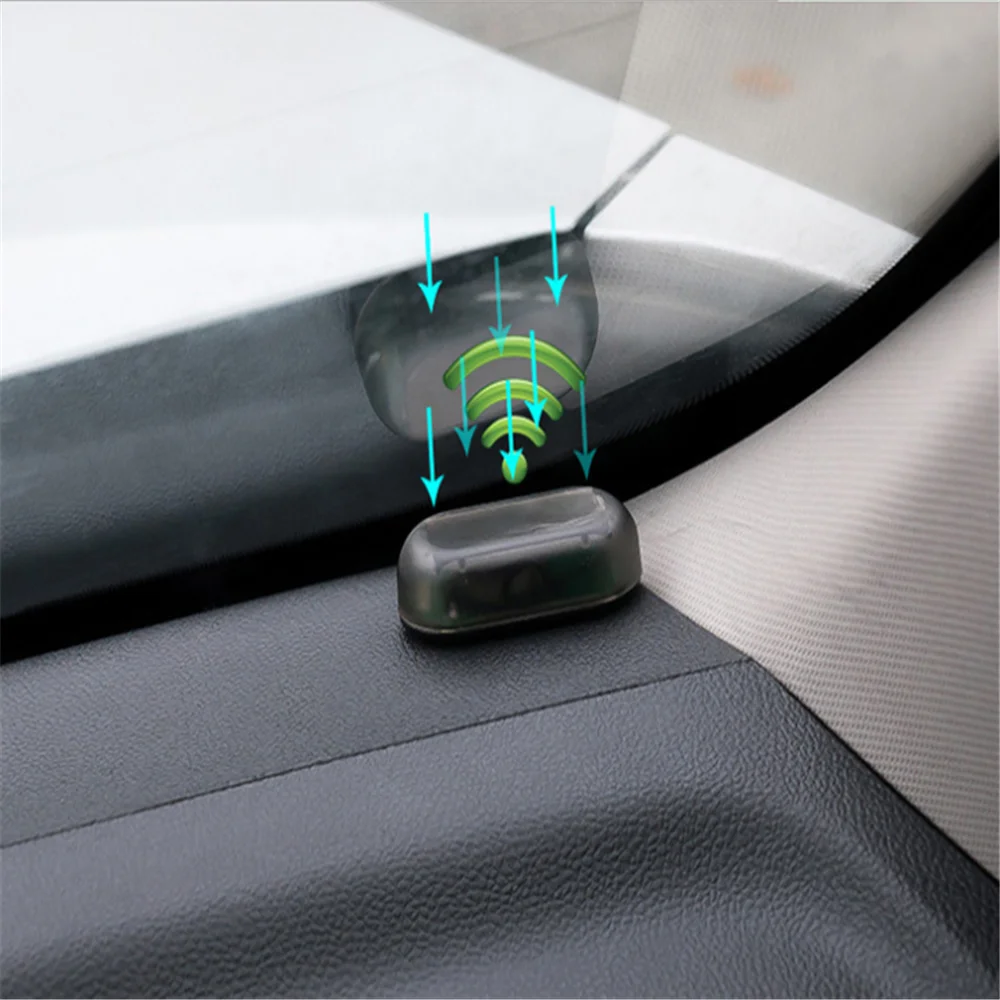Car solar analog anti-theft device warning light for Toyota Yaris Hiace Prius V Hilux Land Tacoma Tercel Tiara Van Venza Cruis | Автомобили