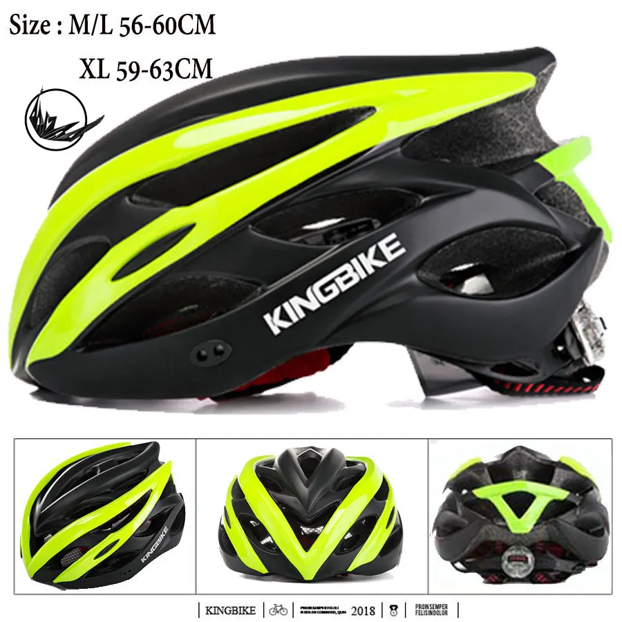 KINGBIKE, 4 цвета, велосипедный шлем для женщин и мужчин, велосипедные шлемы с светильник для горного велосипеда, шоссейного велосипеда, MTB, цельный, литой,, велосипедный шлем - Цвет: 872-Green